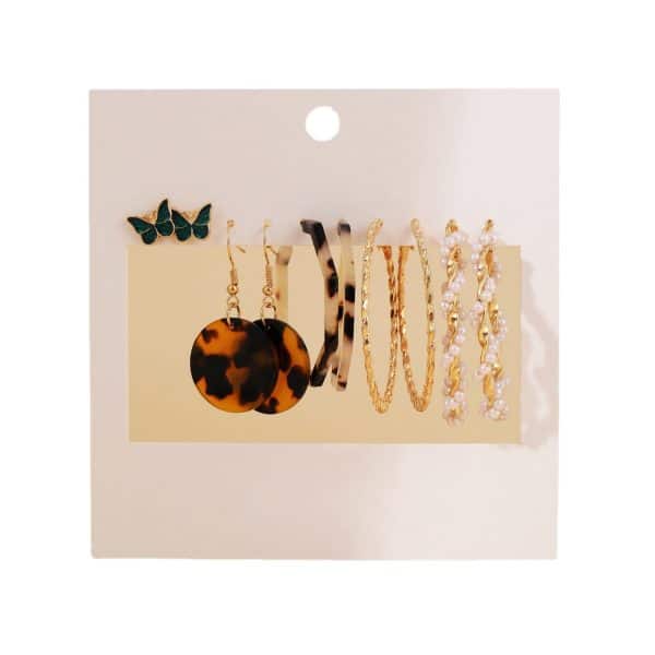Personalized Earring Set 5 Pairs Of Creative
