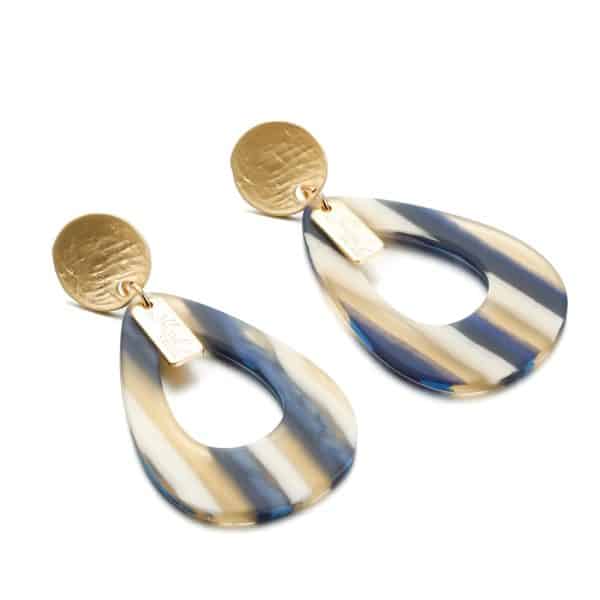 Drop-shaped acrylic earrings