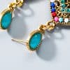 Drop-shaped Rhinestone Earrings Exaggerated Teardrop-shaped