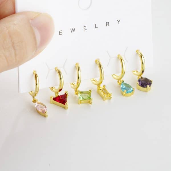 Women's Fashion Geometric Candy Earrings Set