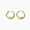 Cool Moon Rhinestone-encrusted Personalized Earrings Simple Moon Circle