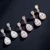 Bridal Banquet Drop-shaped Earrings With AAA Zircon