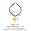 Colored Glaze Beaded Stainless Steel Dopamine Color Indie Necklace