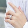925 Sterling Silver 2 Karat Zircon Ring For Women