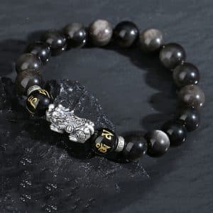 High Grade Black Beads String Pi Xiu Bracelet