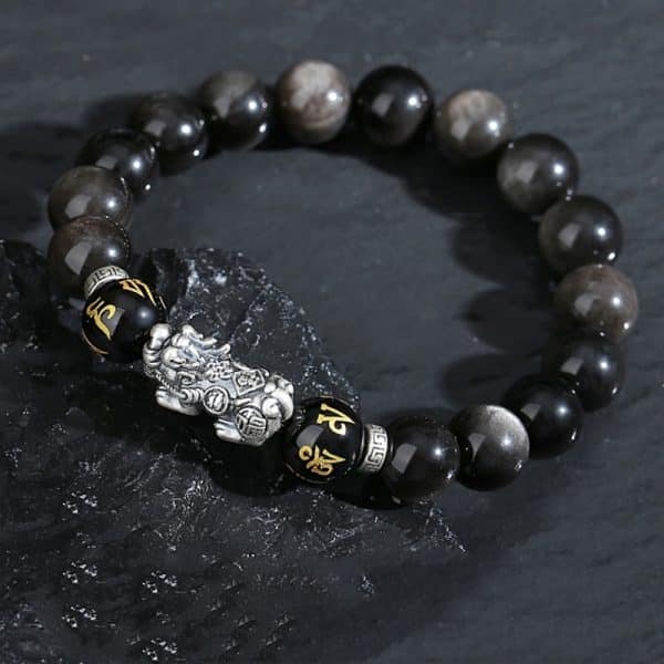 High Grade Black Beads String Pi Xiu Bracelet