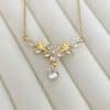 Wheat Laurel Goddess Zircon Clavicle Chain Necklace Female Fashion