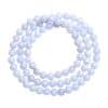 Crystal Natural Blue Pattern Agate Ball Blue Striped Agate Scattered Beads Bracelet