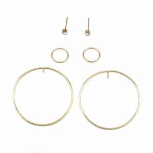 Personalized New Circle Women's Earring Set
