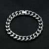 Thick Type Simplicity Stainless Steel Polished Buckle Bracelet