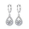 Water Drop Zircon Set Necklace Angel Tears Micro Inlaid Jewelry Set