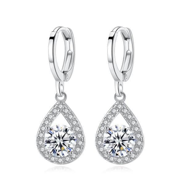 Water Drop Zircon Set Necklace Angel Tears Micro Inlaid Jewelry Set