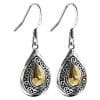 Women's Niche Wave Drop Gold Plated Earrings
