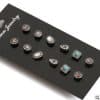 6 Pairs Set Ethnic Earrings Rhinestone  Flower Shape Stud Earring