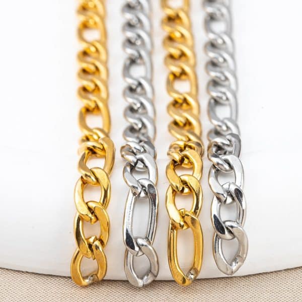 Stainless Steel 18K Gold Color Protection Cross Necklace