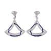 Women's Triangle Micro-set Zircon Necklace Earring Set