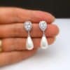 Water Drop Creative Drop Earrings Inlay