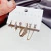 6-piece set of high-end light luxury earrings