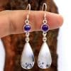 Ethnic drop-shaped earrings