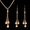 Earrings necklace jewelry set
