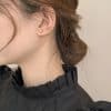 Women's Simple Compact Smooth Water Drop Earrings