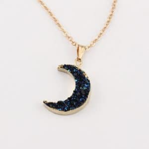 Imitation natural stone resin necklace