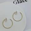Women's Temperament Circle Mosquito Coil Ear Clip To Show Thinness