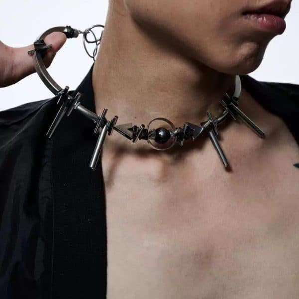 Women's Fashion Personality Punk Beaded Clavicle Chain