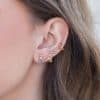 Women's Niche Zircon Earrings Four-piece Set