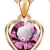 Peach Heart Jewelry Set