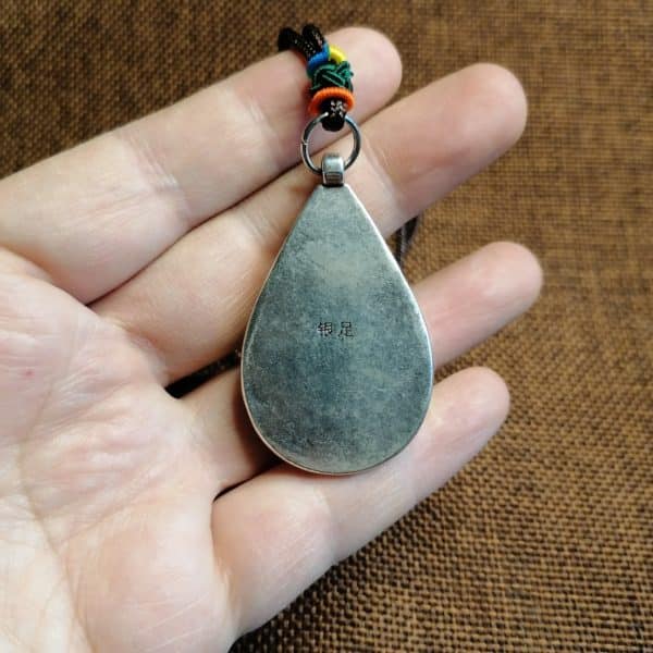 Emperor Green Drop Pendant Sweater Chain