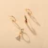 Zircon Triangle Stud Earring Set 4 Piece Set