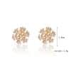 Christmas Stud Earrings Diamond Snowflake Set