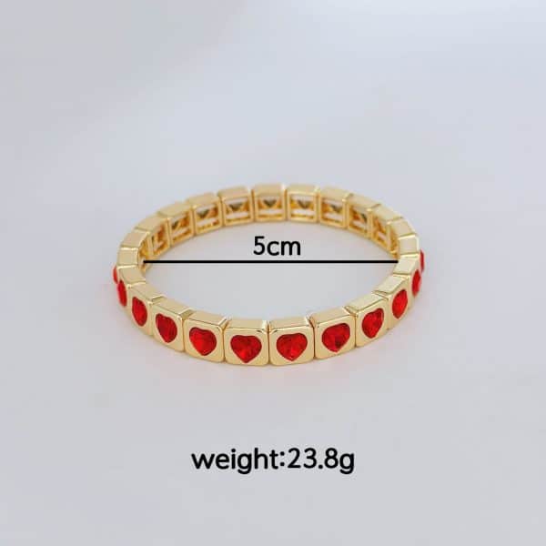 Women's Heart-shaped Zircon Fashion Simple Bracelet