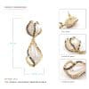 Baroque Pearl Earrings Fashion Drop Shape