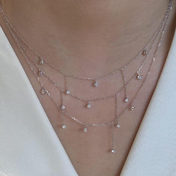 Special-interest Design High-grade Tassel Light Luxury Double Layer Twin Clavicle Chain