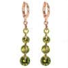 18K gold-plated diamond drop earrings
