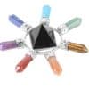 Natural crystal semi-precious stone seven chakra jewelry