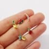 Fruit Earrings Set Small  Ins Sweet Girl Heart Earrings