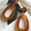 Drop style resin earrings