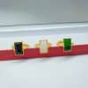 Brass Gold-plated Long Gem Electroplated Live Ring