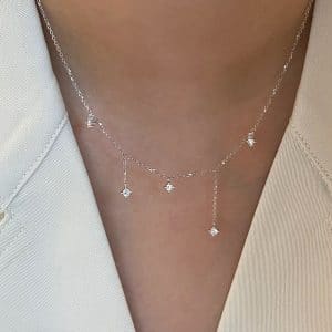 Special-interest Design High-grade Tassel Light Luxury Double Layer Twin Clavicle Chain