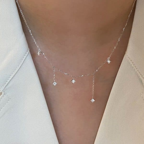 Special-interest Design High-grade Tassel Light Luxury Double Layer Twin Clavicle Chain