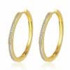 Circle Classic Minimalist Ear Clip Inlaid Zircon European And American Style