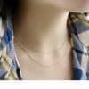 S925 Sterling Silver Ornament Necklace Geometric