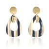Drop-shaped acrylic earrings