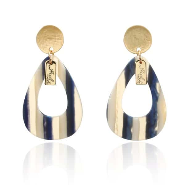 Drop-shaped acrylic earrings