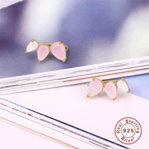 Water Drop Flower Stud