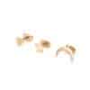 Simple Star Moon Heart Love Heart Shaped Set Stud Earrings