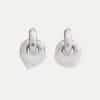 Women's Statement Contrast Enamel Drop Earrings